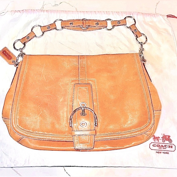 Coach Vintage Soho Hobo Buckle Flap Business Leather Shoulder Bag L0682-10582 - Picture 3 of 16